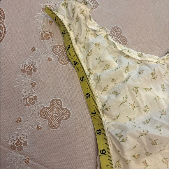 Ralph Lauren polo jeans company Cream Tie Front Ruffled Camisole - Picture 9 of 10